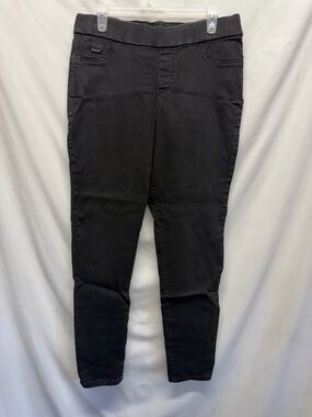 Nine West Heidi Black Pull-On Skinny Jeans 12